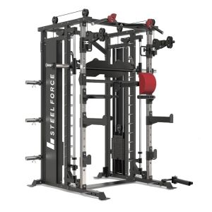 Binom Steel Force B20 Multigym Disc Load, Doppia Puleggia, Multipower, Pressa e accessori